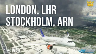 MSFS | London, LHR to Stockholm, ARN | SAS | IVAO | CaptHMW - Part 2