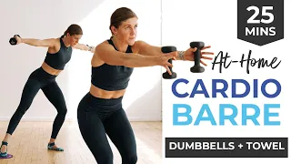 25-Minute Cardio Barre Workout (with Sliders/Gliders or Towels)