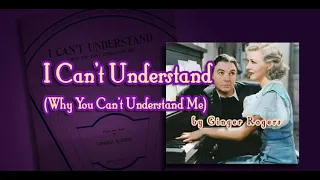 I Can't Understand (Why You Can't Understand Me)