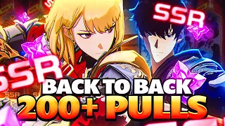 GLOBAL LAUNCH LUCK! 200+ SUMMONS FOR CHA HAE-IN! Solo Leveling: ARISE