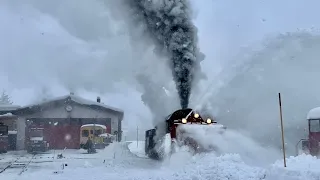 DFB Dampfschneeschleuder R 12 Fotografenfahrt 2021 Dampfbahn Furka Bergstrecke, Switzerland