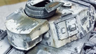 Painting and Weathering a Winter Whitewash - Winter Effects Tutorial PART 2