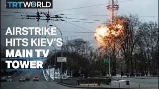Russian attack on Kiev TV tower kills five