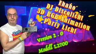 Ehaho DJ Discolicht Partylicht 3D RGB Animation / Effektstrahler / L2700