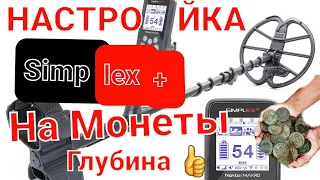 Настройка Nokta&Makro Simplex Plus на цветные цели, Монеты и Максимальную глубину, проверьте сами 👍