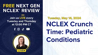 Free Next Gen NCLEX Review- NCLEX Crunch Time: Pediatric Conditions
