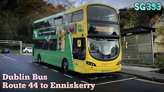 Dublin Bus | Route 44 (DCU to Enniskerry) | Full Route Visual | SG393 (182-D-2435)