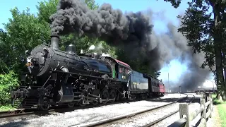 Day at the Strasburg Railroad (8/14/2022) 2-6-0 89, N&W 4-8-0 475, and AMTK Trains with ACS-64's