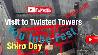 Shiro Utsuri koi collection day Road trip to Twisted Towers @twistedkoi