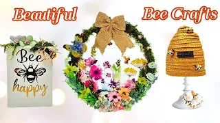 FARMHOUSE BEE DECOR 🐝 Whimsy Summer Decorating Ideas 🦋 Handmade Crafts to Sell / Gift. DIY Hacks 🌼