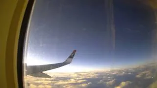 time lapse of flight from Cape Town, South Africa to Johannesburg, South Africa (August 8th, 2014)