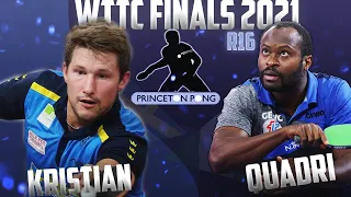 Quadri Aruna vs Kristian Karlsson | BEST ANGLE! | WTTC FINALS 2021 R16