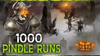 I RAN PINDLE 1000 TIMES on Ladder - Diablo 2 Resurrected Drop Highlights - Fohdin
