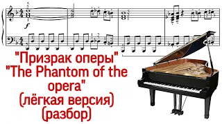 Как играть на фортепиано "Призрак Оперы" в легкой версии. The Phantom of the Opera. Pro Piano.