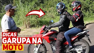 GARUPA NA MOTO: DICAS INFALÍVEIS PARA A VIAGEM PERFEITA | COMO SUBIR NA MOTO DO JEITO CERTO