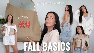 HM Fall Basics Haul and Outfits  Back to School Basics, H&M Try On Haul, Affordable Basics