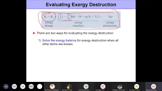 Two Methods for Calculating Exergy Destruction