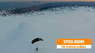 Speed Riding Over a Volcano in Iceland