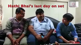 Taarak Mehta ka ooltah chashmah Dr. hathi last day on set #tmkoc #hathibhai |A 1|