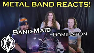 Band-Maid - Domination (LIVE) REACTION | Metal Band Reacts!