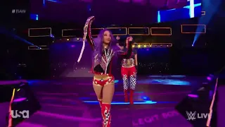 Sasha Banks vs Natalya W/ Beth Phoenix - Raw 25th Mar 2019