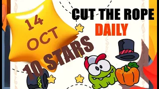 Cut The Rope Daily October 14 10 Stars Walkthrough