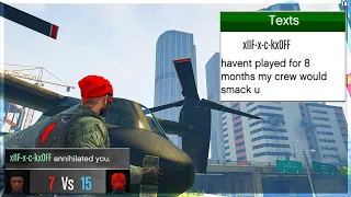 Apparently This Griefer Will Call His Whole Crew To Get Revenge on GTA 5 Online