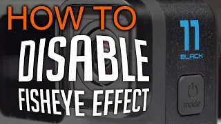 How to disable fisheye effect on GoPro