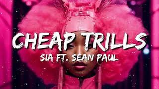 Sia ft. Sean Paul - Cheap Trills (Lyrics)