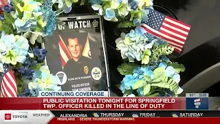 Visitation for fallen Springfield Township officer Wednesday