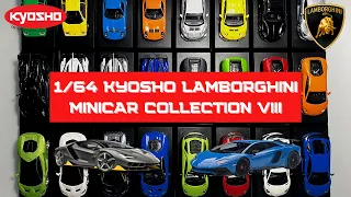 1/64 Kyosho Lamborghini Minicar Collection VIII Diecast Centenario Veneno Roadster Aventador Huracan