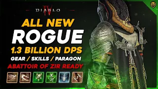 1.3 Billion DPS Rogue Build Guide - Abattoir of Zir ready, Season 2 - Diablo 4 Modular Rogue