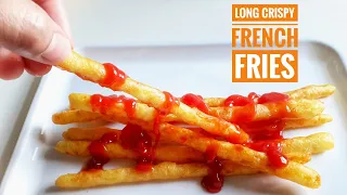 HOW TO MAKE SUPER LONG FRIES / EASY CRISPY LONG FRENCH FRIES