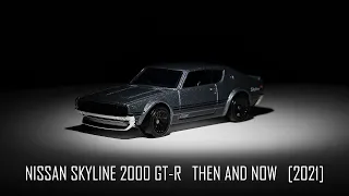 Hot Wheels Nissan Skyline 2000 GT-R Then and Now [2021]