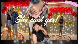 SHE SAID YES💍❤️ | The Proposal She Didn't See Coming😍🎉 | Surprise Proposal | The Kaur Twins | VLOG 6