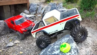 TWO KiDS DRiVE RC TRUCKS at a HUGE TRAiL PARK | RC ADVENTURES