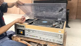 Restoration stereo cassette multi-play music system