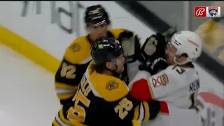 Brandon Carlo Goes After Sam Reinhart During Scrum #request