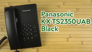 Розпаковка Panasonic KX-TS2350UAB Black