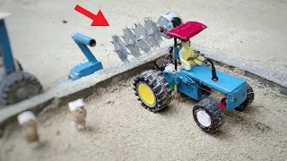 diy tractor Spading Machine | tractor ploughing | science project | @KeepVilla | @Hacks Point