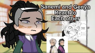 Sanemi and Genya react to each other | KNY | Gacha Club | Shinazugawa brothers | angst | 🍃👹