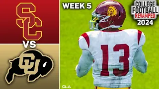 USC vs. Colorado Week 5 Simulation | 2023 - 2024 NCAA 14 Revamped Mod