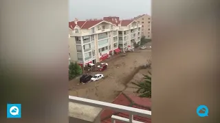 Shocking storm in Bursa, Turkey