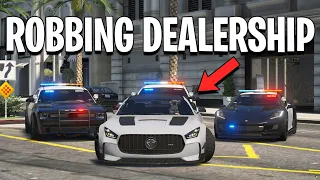 Robbing Luxury Dealership in GTA 5 RP
