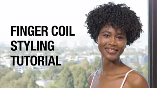 How to Finger Coil Natural Curls for Definition | Coily Hair Styling Tutorial | Kenra AllCurl