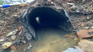 update on clogged culverts. we go back with a longer rake! 1/29/23