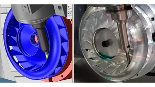 5 Axis and Millturn CNC Machining, Making Impeller Fan and Chess Piece by Langills Machine