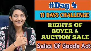 Rights of Buyer & Auction Sale  ll Sales of Goods Act ll Part 4.2