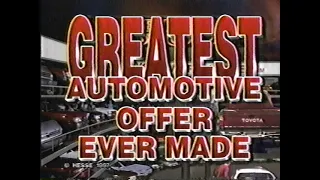 90s car dealer ad - Leith Toyota HALF THE CASH sale 1997