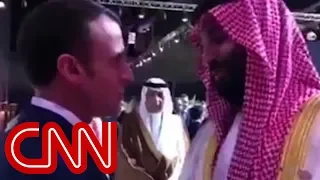 Emmanuel Macron confronts Saudi Crown Prince on camera